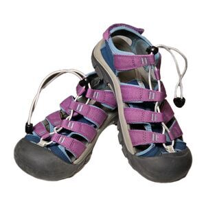 Keen Newport Boundless Youth Sz 3 Purple Black Waterproof Sandal Camp Watersport